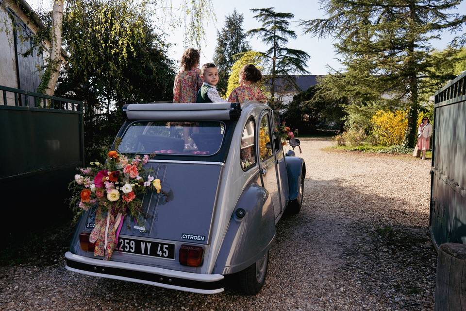 Fleurissement voiture