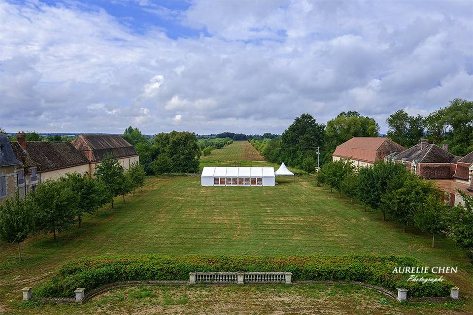 Chapiteau avec parquet