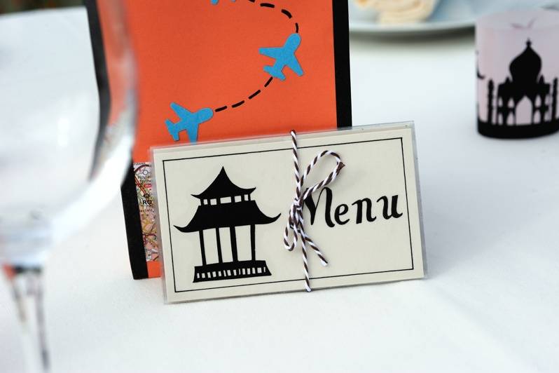 Menu thème voyage