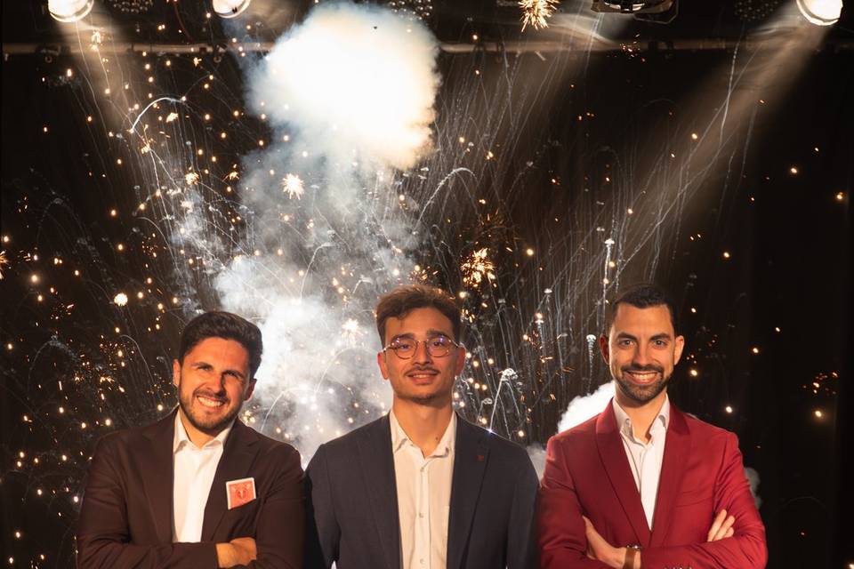3 magiciens passionnés.