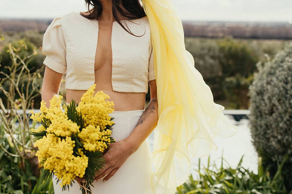 Voile long Jaune soleil