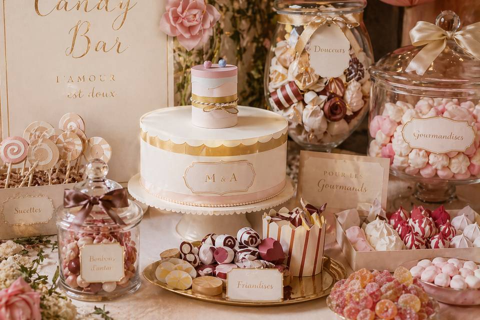 Candy Bar décoration papier