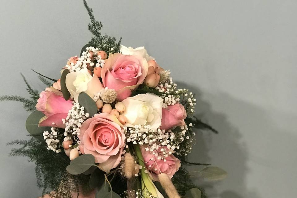 Bouquet de mariée retombant