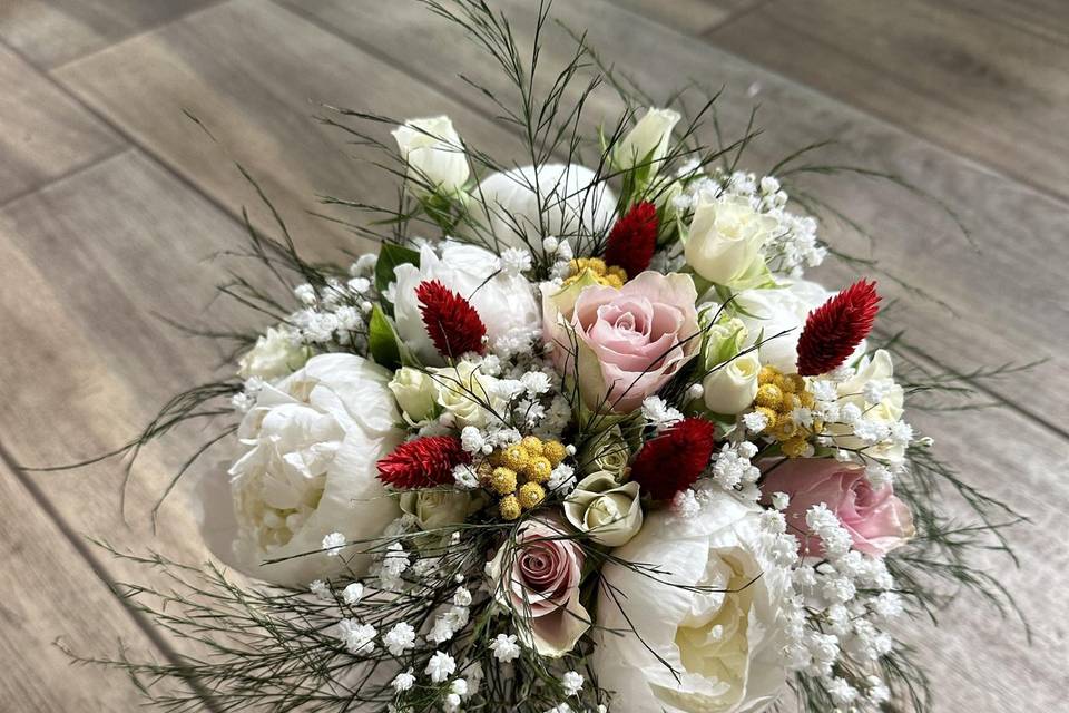 Bouquet de mariée champêtre