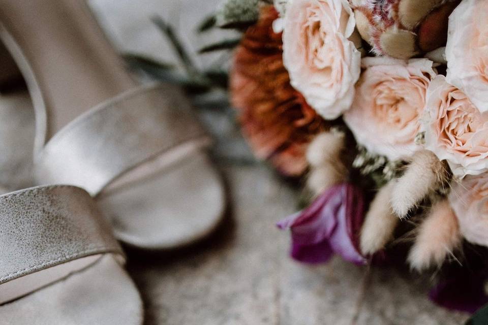 Bouquet de mariée nature