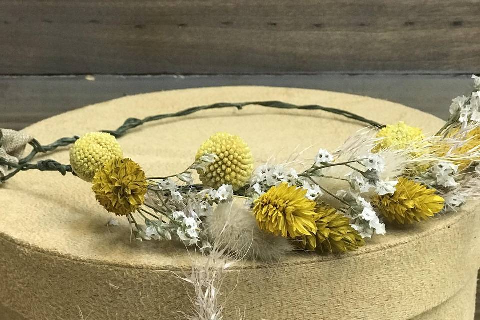 Couronne fleurs cheveux