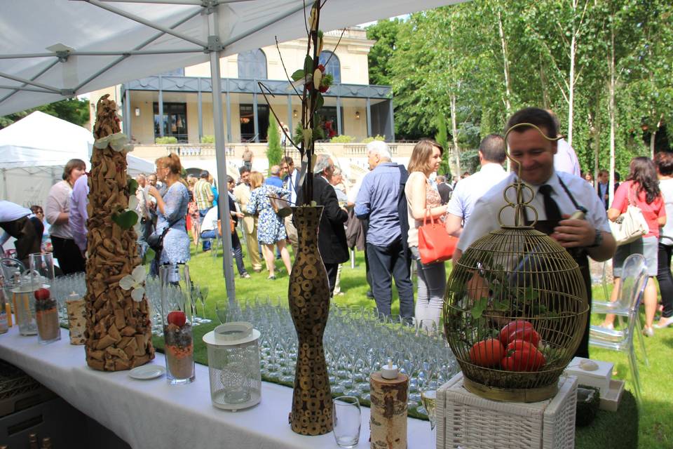 Cocktail sur l'herbe