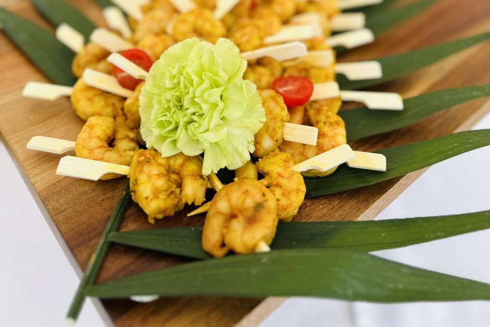 Brochette de scampi