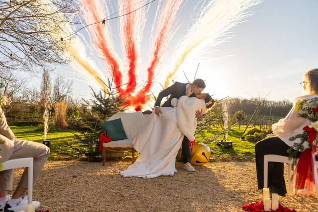 Un mariage sur le thème  NoëL