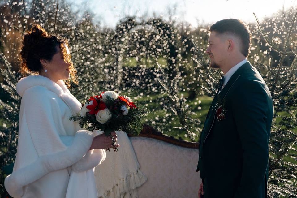 Un mariage sur le thème  NoëL