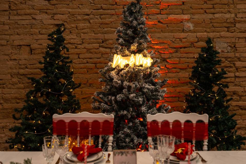 Un mariage sur le thème  NoëL