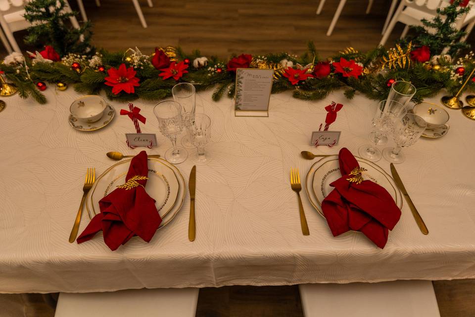Un mariage sur le thème  NoëL