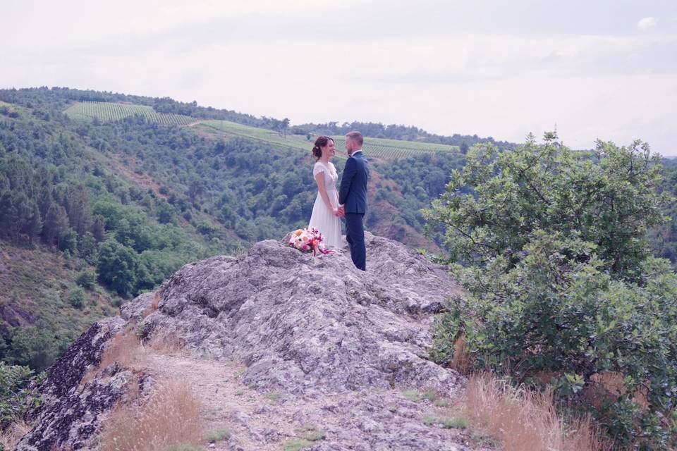 On the top