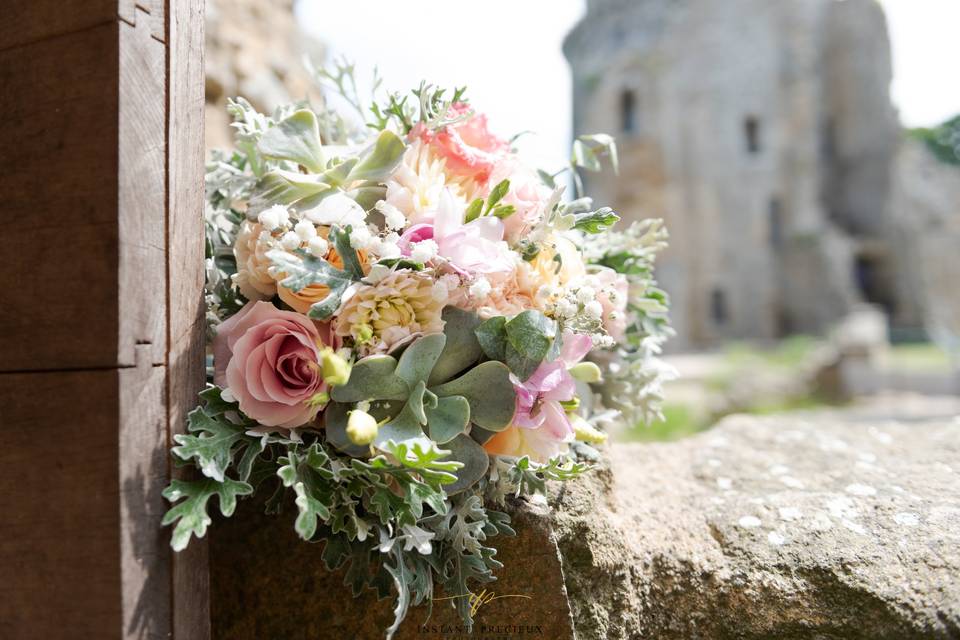 Bouquet thème romantique