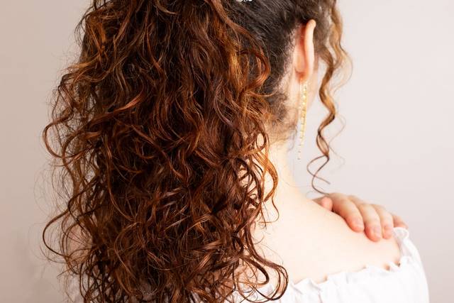 Coiffure mariée bouclés