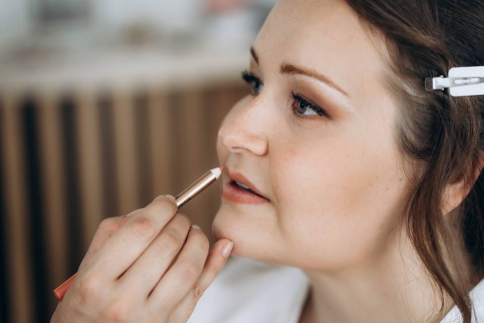 Maquillage naturel mariée