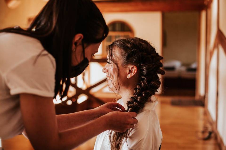 Coiffure mariée tresse bohème