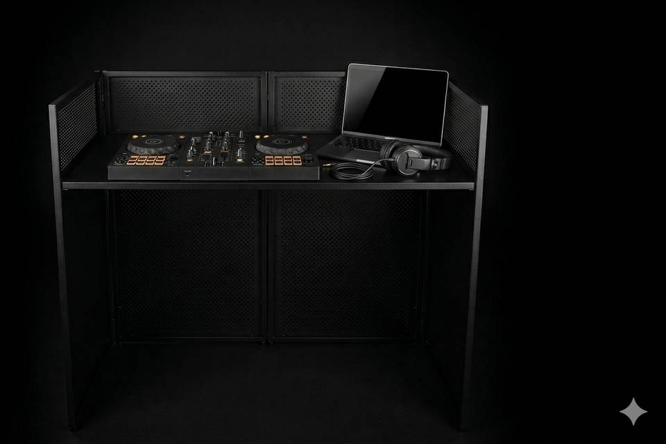 Cabine Dj sobre et élégante