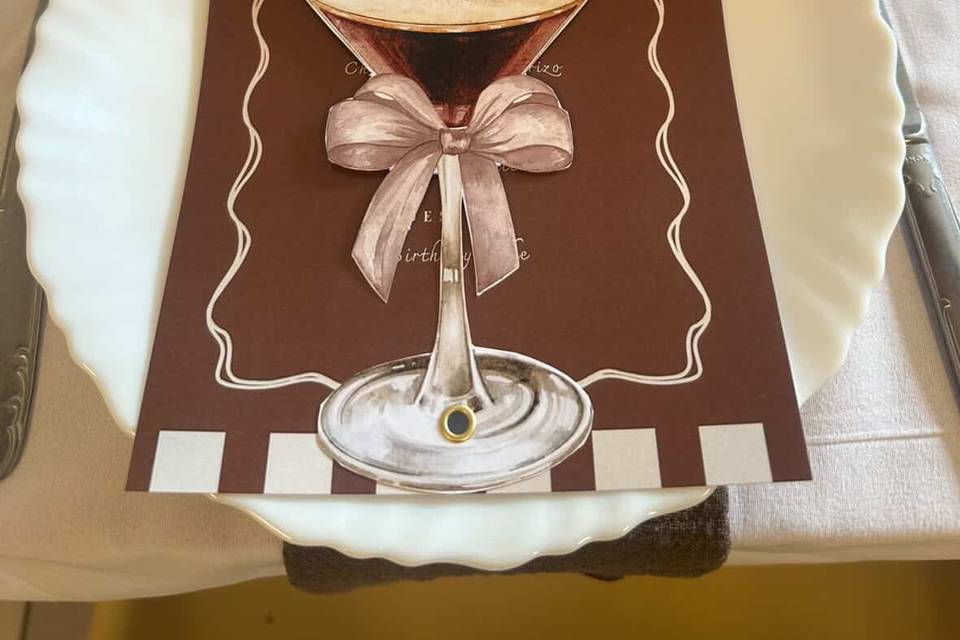 Marron beige et or