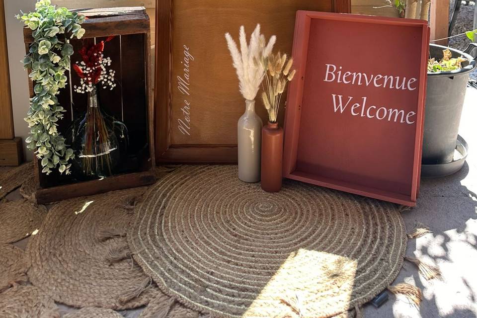 Panneau de bienvenue