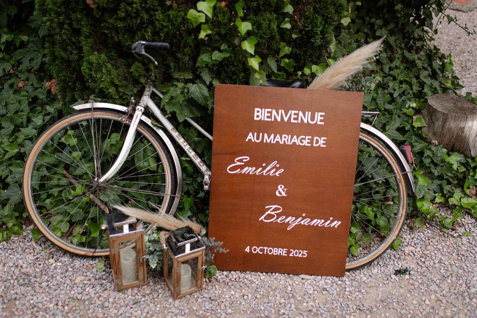 Panneau de bienvenue