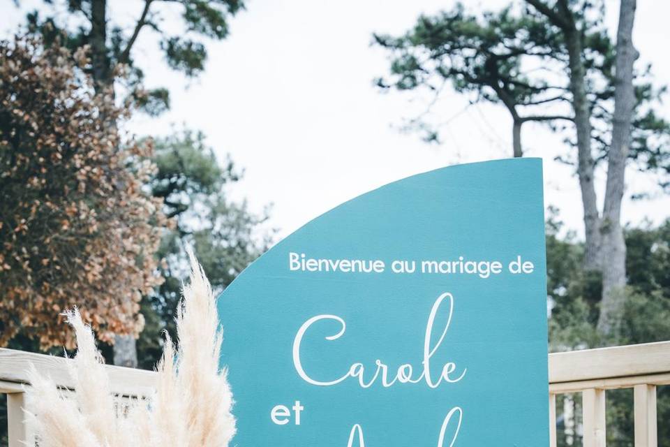 Panneau de bienvenue