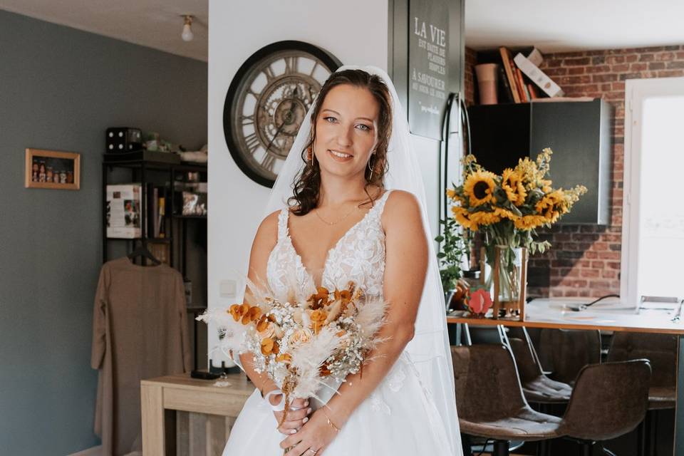 Maquillage et coiffure mariée
