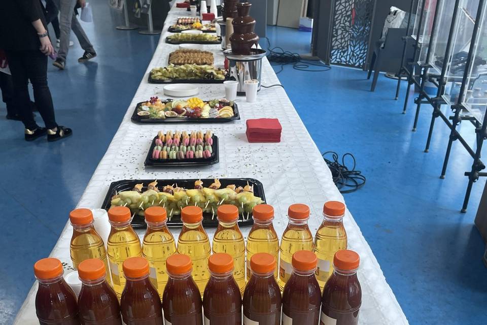 Jus de fruits buffets goûter