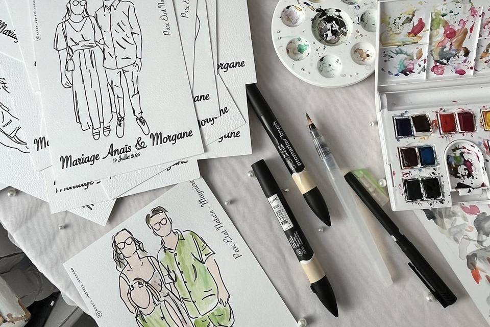 Croquis mariage