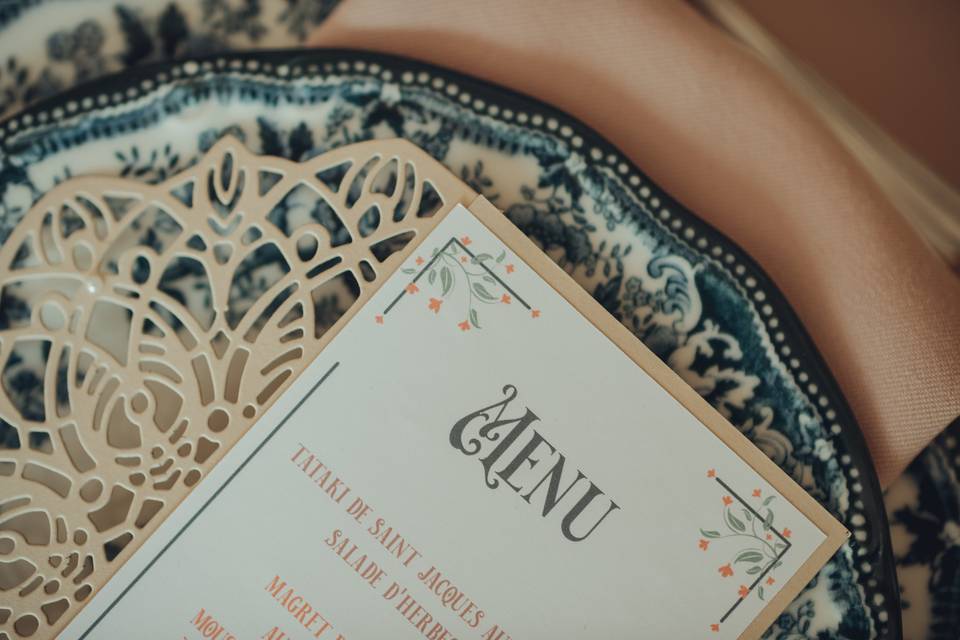 Menu thème années 20