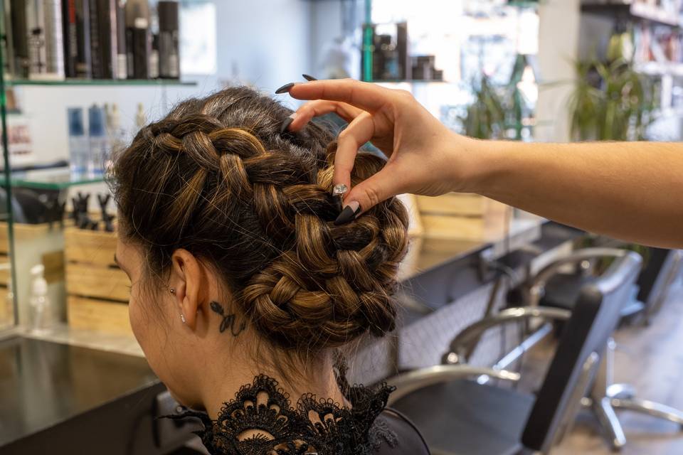 Chignon de soirée