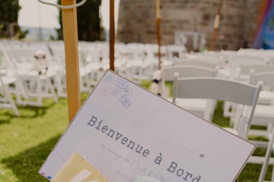 Panneau de bienvenue