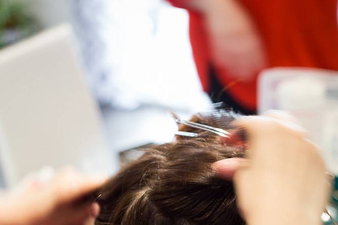 Chignon bouclé