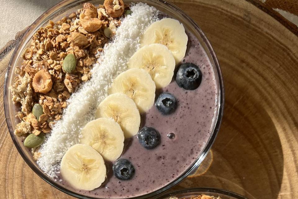 Smoothies bowl aux myrtilles