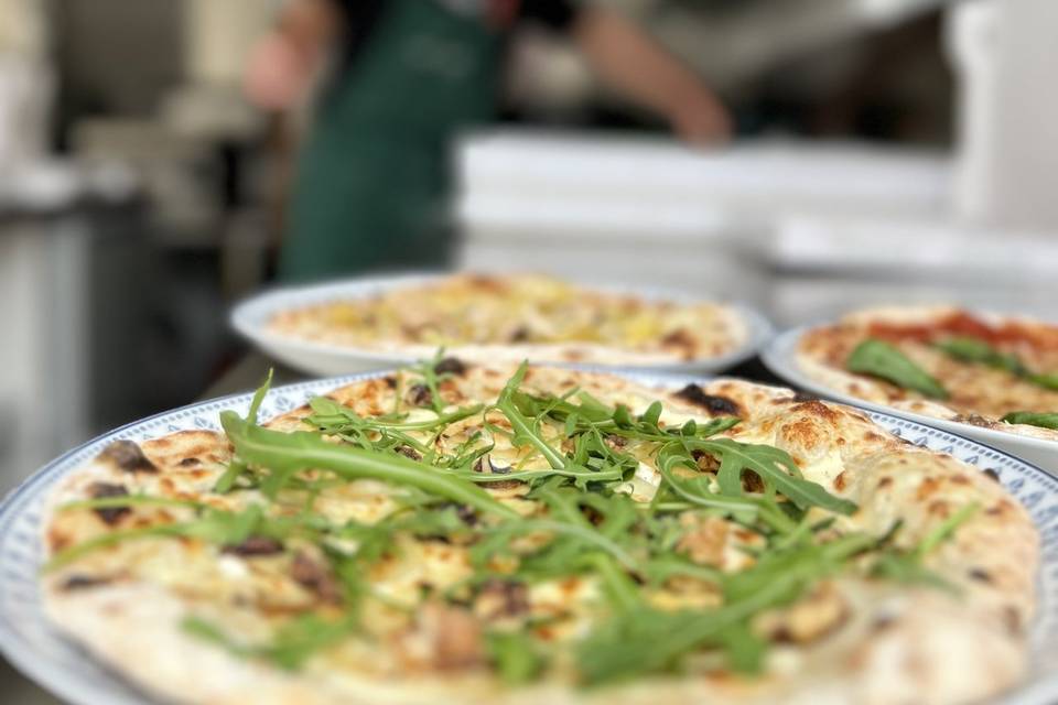 Pizzas au levain