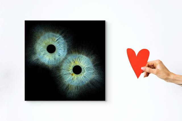 Exemple de duo yeux bleus