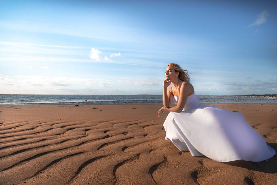 Séance souvenir sur le sable