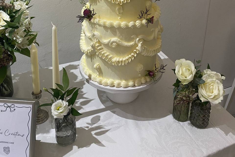 Wedding vintage cake