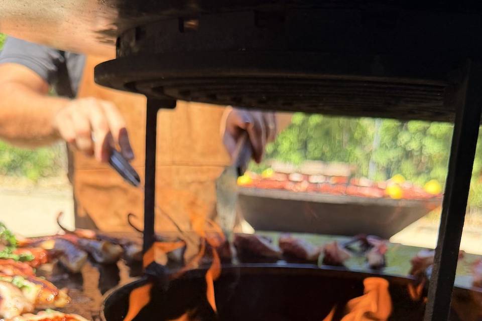 Cuisson à la flamme