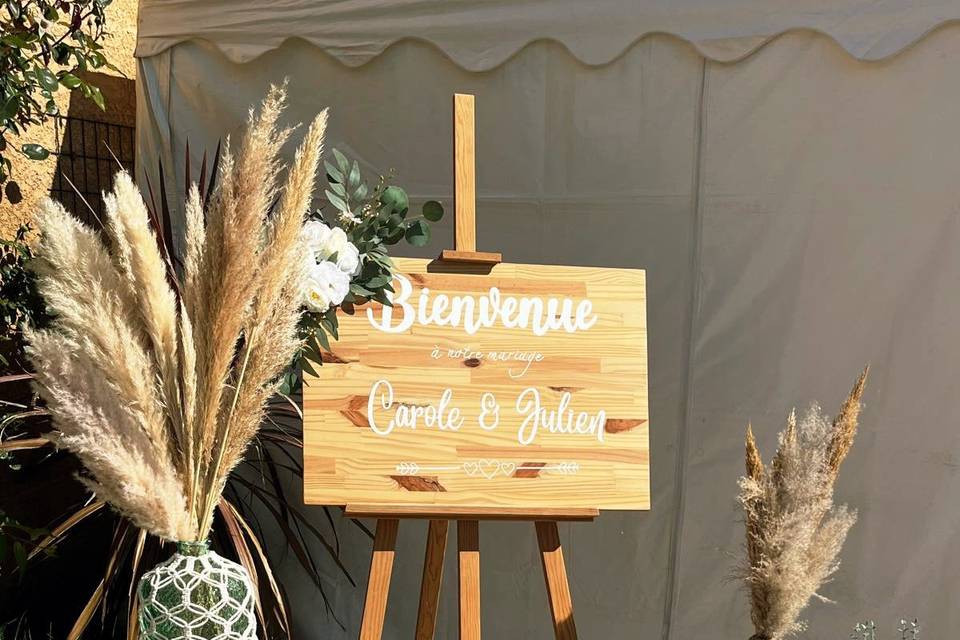 Panneau de Bienvenu