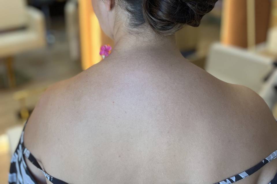 Chignon floral