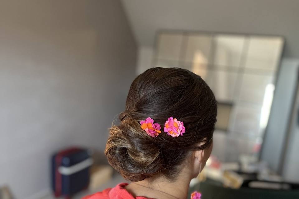 Chignon floral