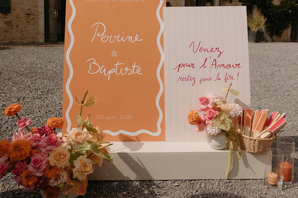 Panneau accueil