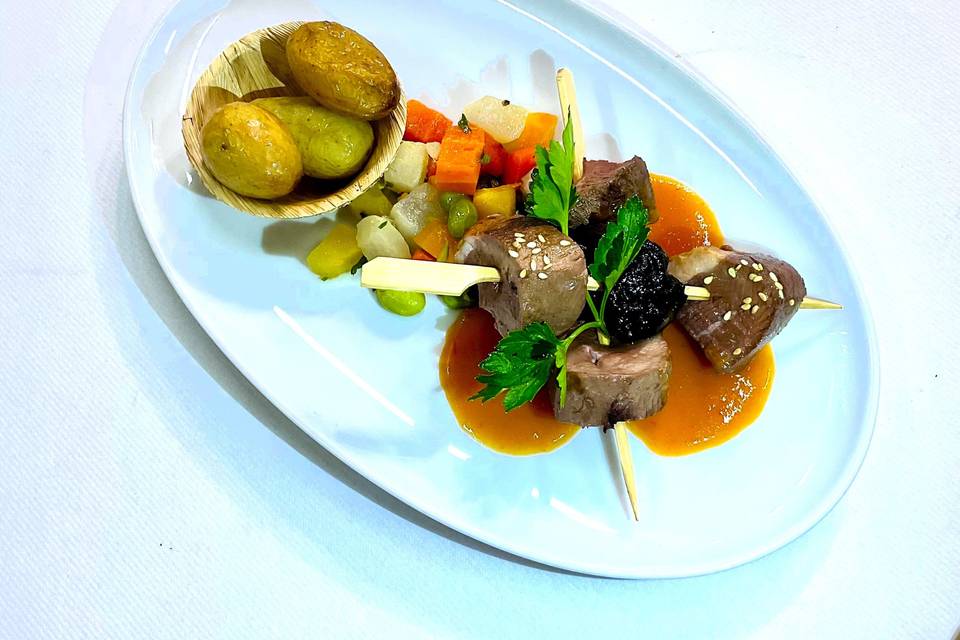 Brochette de magré de canard