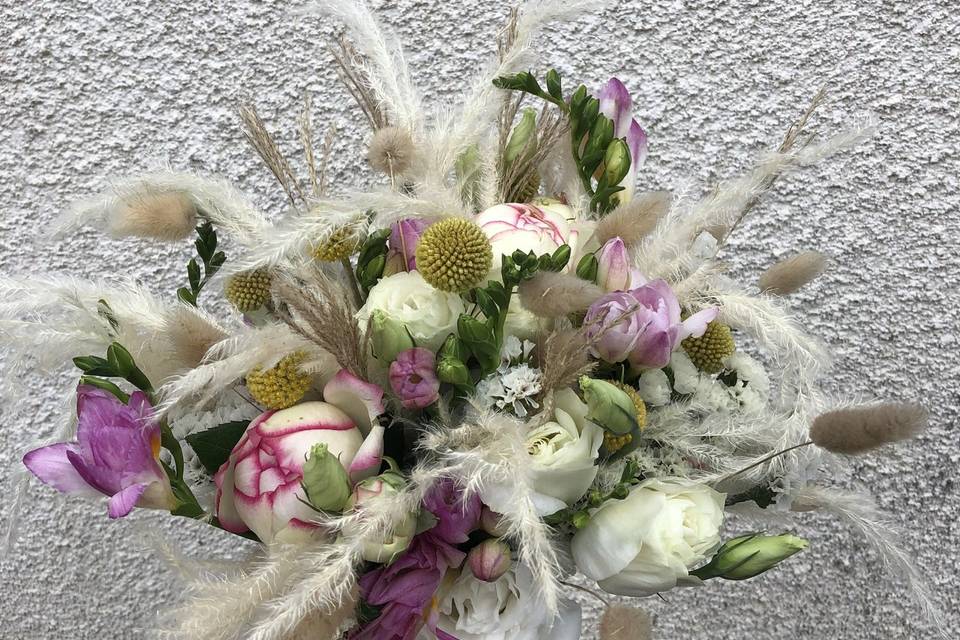 Bouquet de mariée bohème