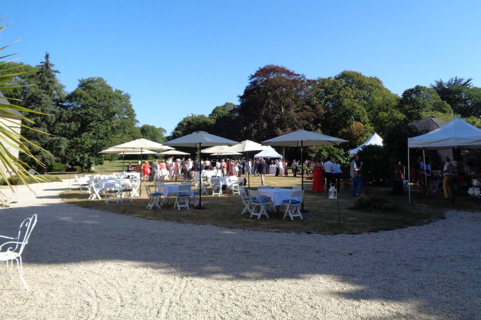 Vin d'honneur en extérieur