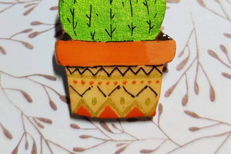 Broche cactus