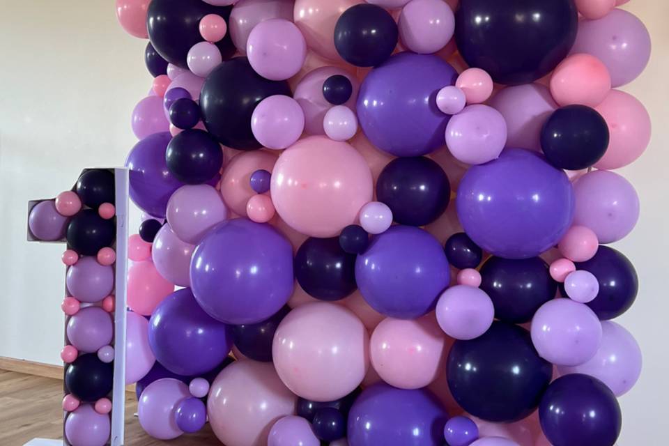 Mur de ballons dégradé