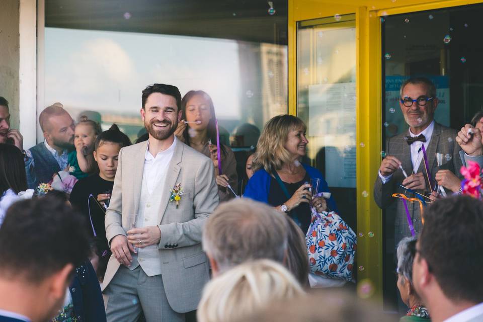 La foule du mariage