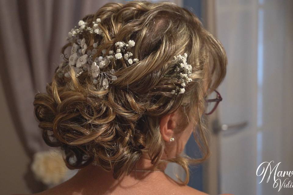 Coiffure de la mariée